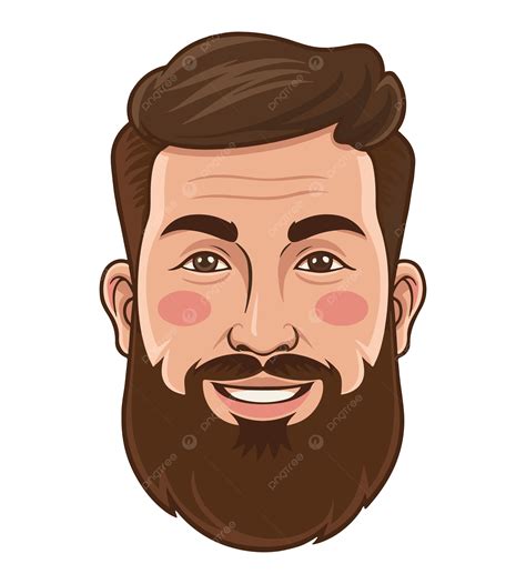 Man Face Free Vector Art With Beard, Face Man, Cartoon Face, Vector ...