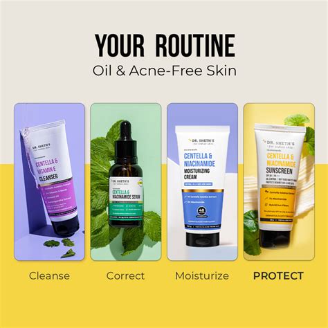 Centella & Niacinamide Sunscreen 50g | B1G1 Free – Dr Sheth's