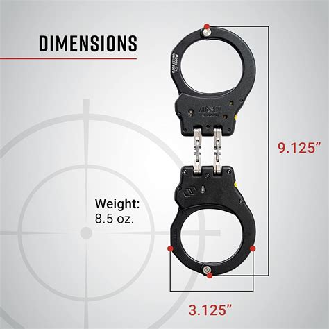 ASP Ultra Hinged Handcuffs, Double-Locking Handcuffs, Colored Handcuffs ...