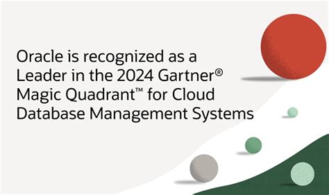 Oracle Named a Leader in the 2024 Gartner® Magic Quadrant™ for Cloud ...