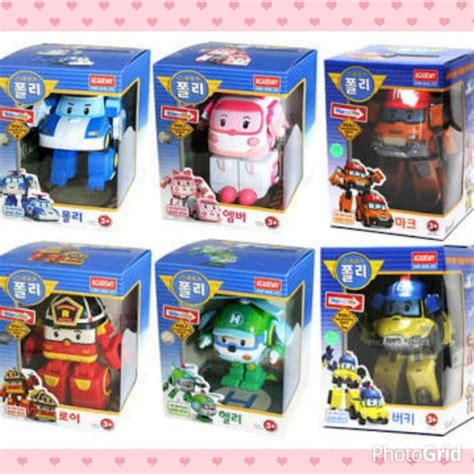 Jual Mainan Anak Edukatif koleksi Robot // Mainan Figure Poli Robocar isi 6 | Shopee Indonesia