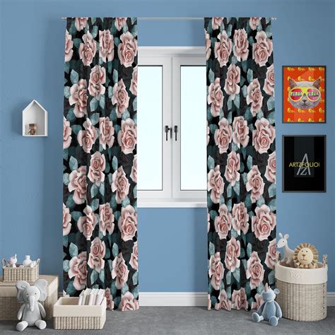 Buy ArtzFolio Beautiful Buds | Blackout Curtain for Door, Window & Room ...