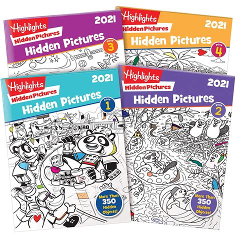 Highlights Hidden Pictures 2021 4-Book Set : Amazon.in: Toys & Games
