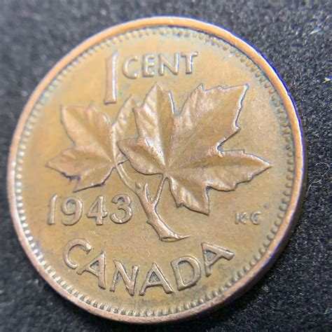 1943 Canada One Cent Coin - King George VI Canadian Penny | eBay