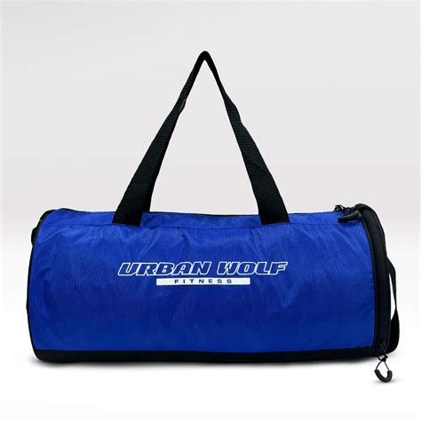Urban Wolf 26L Gym Duffle Bag | Unisex Blue | Separate Shoe Compartmen ...