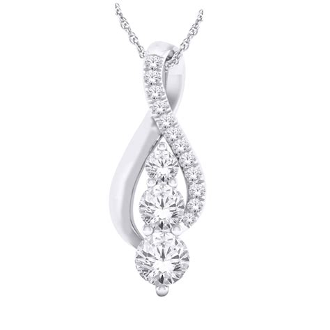 10ct White Gold Pendant - Knights The Jewellers Online Jewellery Store