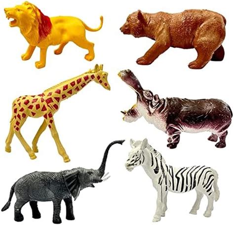 Buy Harinder Big Size Cartoon Wild Animals Action Figures for Kids Play ...