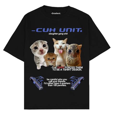Cuh Unit "Silly Goofy Cats" - Oversized T-Shirt – Gradient