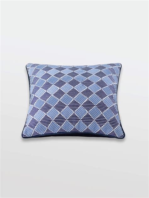 Shop Kaudi Bagh Navy Cushion | Handcrafted Home Accent | MiRooh – Mirooh