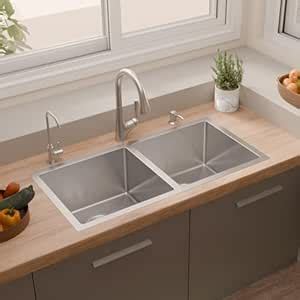 Kohler Strive™ Kitchen Sink |1.2 mm Thick Stainless Steel Double Equal ...