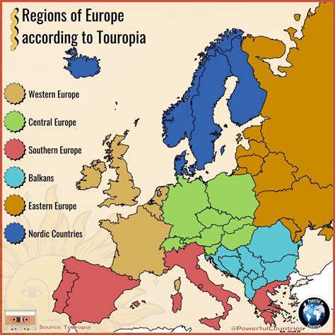 Regions of Europe according to Tourpedia : r/europe