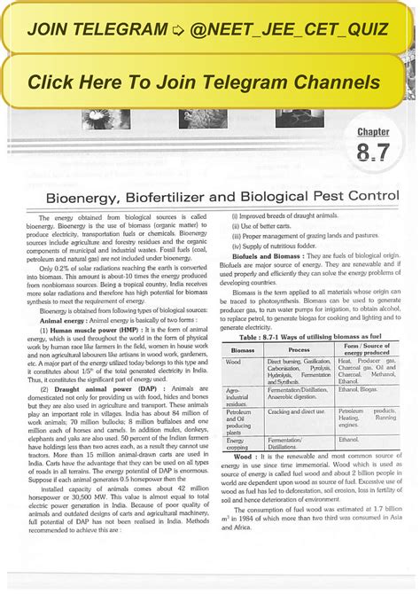 38 Bioenergy, Biofertilizer And Biological Pest Control Biology - Cell ...