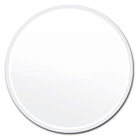 Signmission White Circle Corrugated Plastic Sign C-12-CIR-White | Zoro