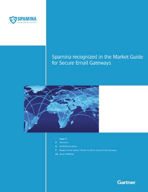Fillable Online Spamina recognized in the Market Guide for Secure Email ...