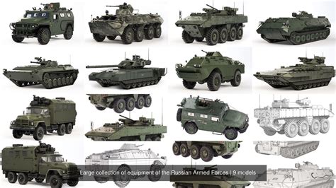 Large collection of equipment of the Russian Armed Forces | CGTrader