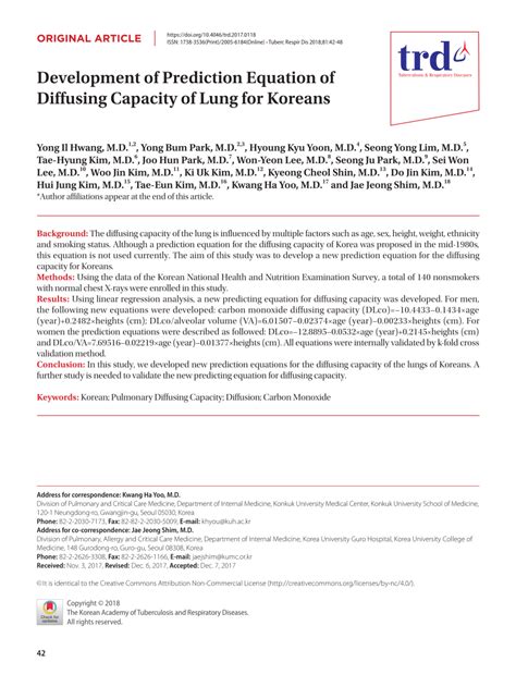 Image result for Diffusing Capacity Equation