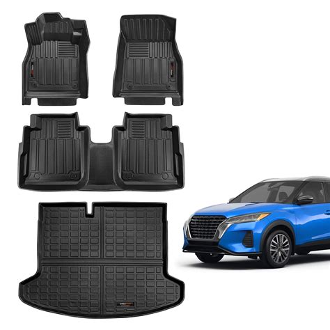 Custom Fit All Weather Floor Mats 2 Row & Trunk Cargo Liner Set ...