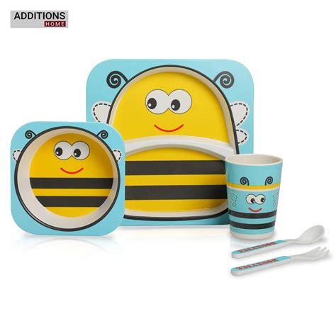 Bamboo Fiber Kids Set, 5 Pcs Set.