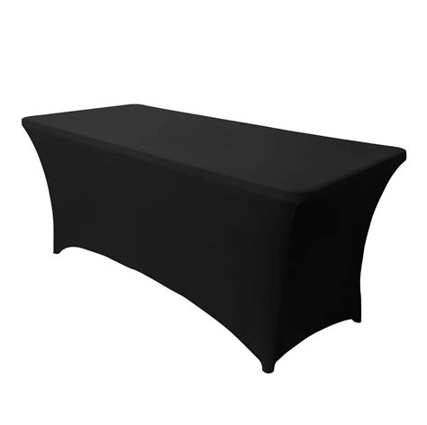 LUSHVIDA 6ft Stretch Spandex Table Cover Rectangular Fitted Elastic ...