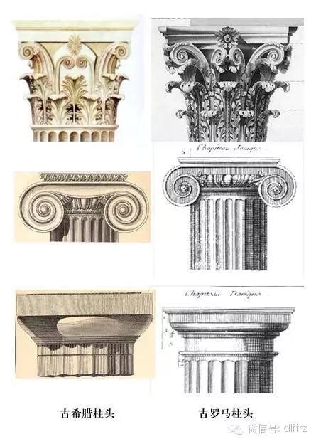 古罗马5种柱式详图,古罗马五种柱式特点,古罗马五大柱式_大山谷图库