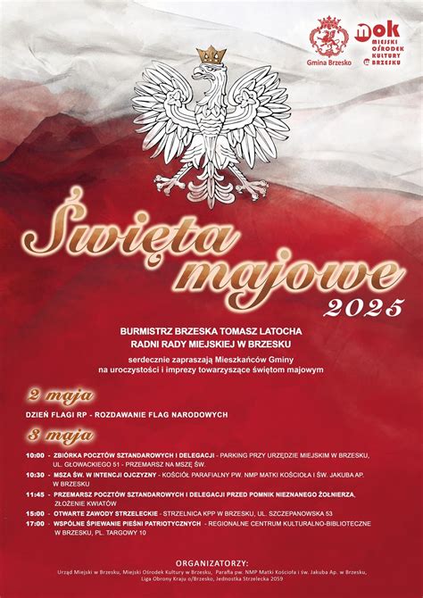 Święta Majowe w Brzesku, ul. Bartosza Głowackiego 51, 32-800 Brzesko ...