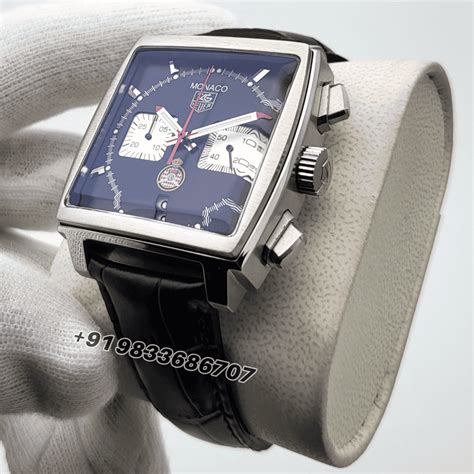 Tag Heuer Monaco Chronograph Black Dial 39mm High Quality First Copy ...