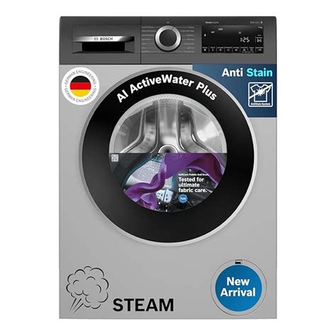 Bosch 9Kg, 5 Star, AI Acitve Water+, Anti Stain, Iron Steam Assist ...