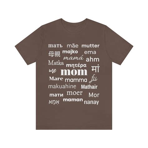 Mom in Different Languages T-shirt Gift for Mather's Day Tshirt for Mom ...