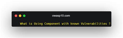 Image result for How to Test Using Component with Known Vulnerabilities