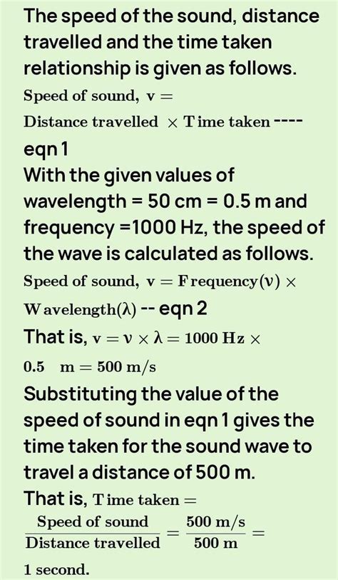 A sound wave of wave length 100 m travels 1 km in 2 sec what is ...