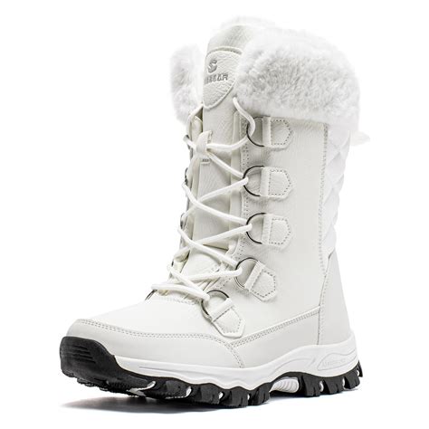 HOBIBEAR Women's Winter Snow Boots Waterproof Lightweight Warm Faux Fur ...