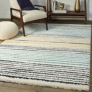 Buy SWEET HOMES Abstract Classie Hand Tufted Shag Area Rug, Size 5X7 ...
