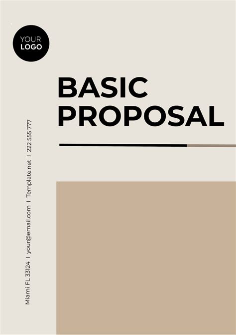 Image result for Basic Proposal Format