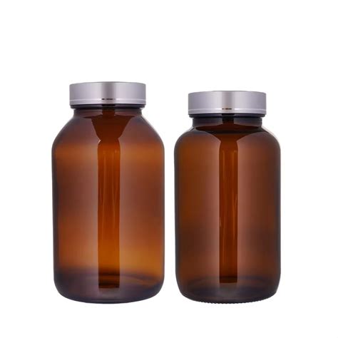 Pharmaceutical Amber glass bottle 10ml-1000ml For Tablet Vitamin Bottle