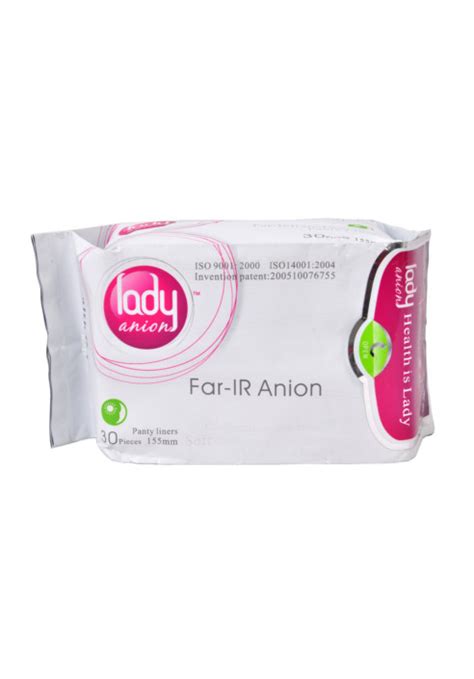 Lady Anion Panty Liners Sanitary Napkins Pads (30 pieces Pack - 155 mm ...
