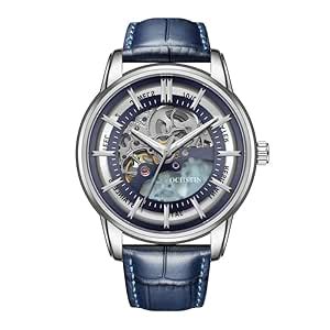 Buy OVERFLY OCHSTIN 7011 Men's Automatic Skeleton Dial Watch | Round ...