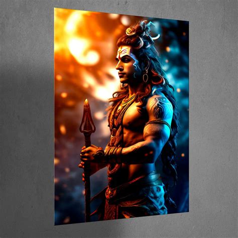 High-Quality Metal Posters - Lord Shiva LS21 | Vibrant Colors & Sharp ...