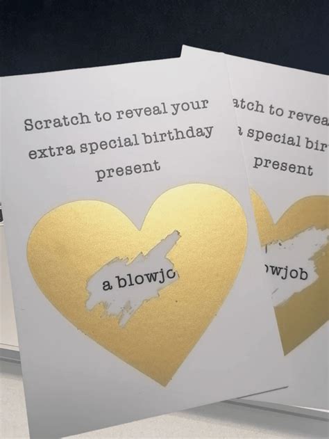 1pc Hilarious Birthday Scratch Card. For Hubby/BF. Naughty V-Day Gift ...