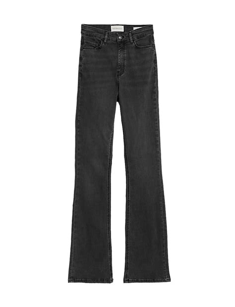 Buy Lyocell Rich High Waisted Slim Flare Jeans at Marks & Spencer