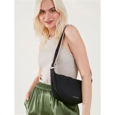 Buy Accessorize London Womens Black Sling Cross-Body Bag In Recycled ...