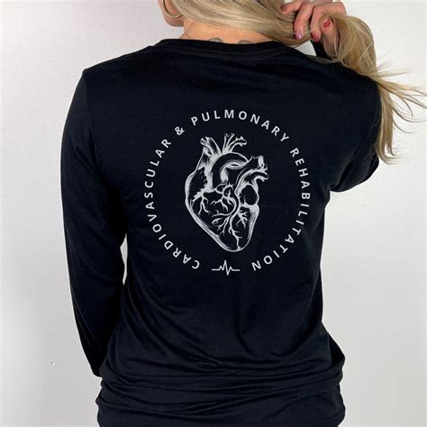 Cardiovascular and Pulmonary Rehabilitation Long Sleeve Nurse Shirt Rehab Cardiopulmonary ...