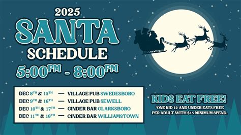 Santa at The Village Pub Sewell - Kids Eat Free! 🎅, The Village Pub ...