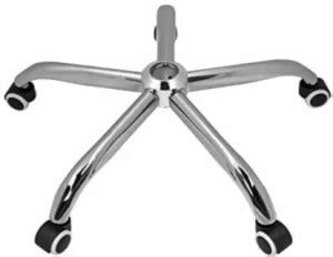 mPower chrome base with designer caster Swivel Furniture Caster (Pack ...