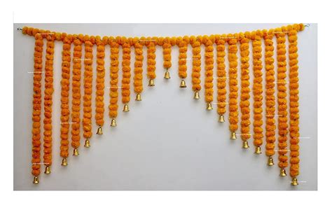 Buy SPHINX Artificial Marigold Fluffy Flowers and Golden/Silver ...