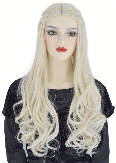 Buy RUISITANG Game role play wig 29 inch lady long curly hair blonde ...