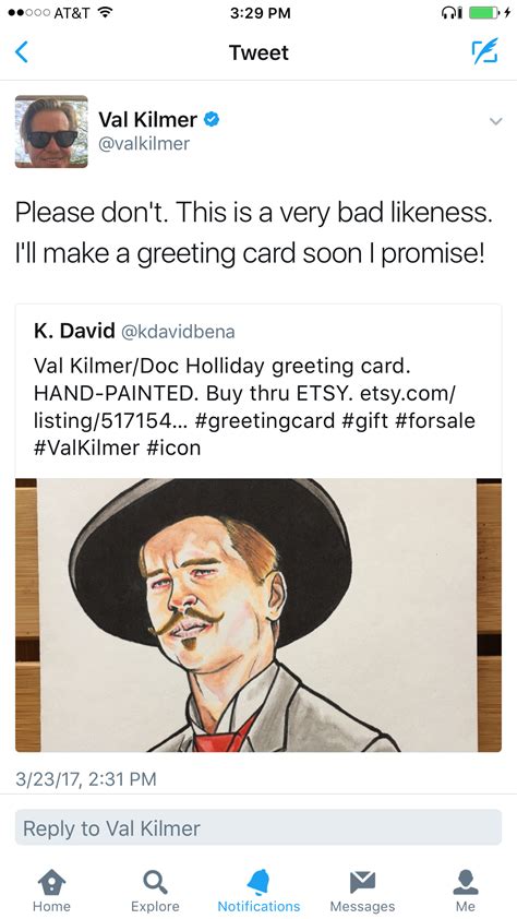 Pin by cards_by_dave on Greeting Cards | Val kilmer, Doc holliday, Val