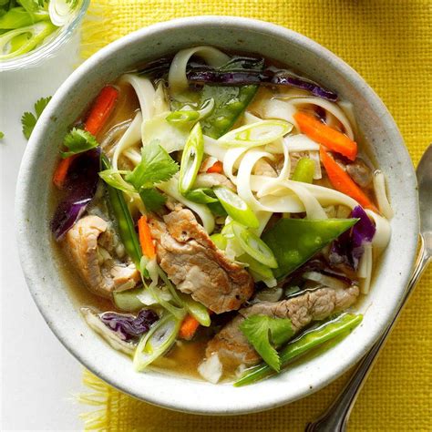 Asian Long Noodle Soup Recipe | Taste of Home