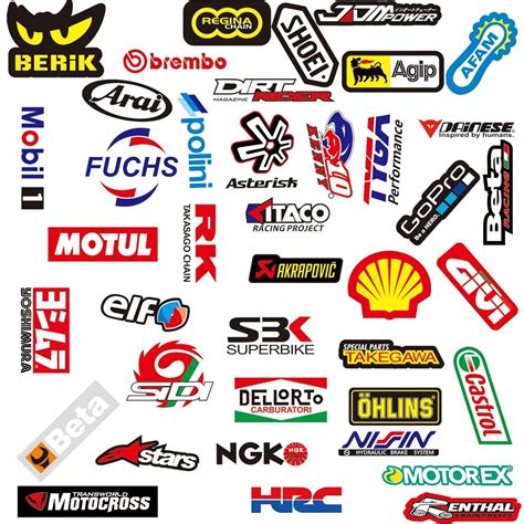 Car Racing Logo Stickers