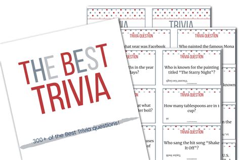 300 Of The Best Trivia Questions - Confessions of Parenting