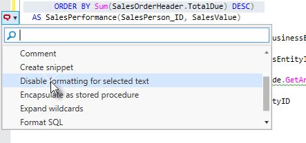 T-SQL Prompt for Input 的图像结果